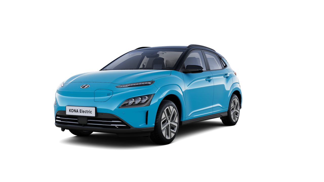 Cutout image of the Hyundai Kona Electric.